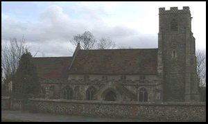 All Saints' Wickhambrook View From The Road